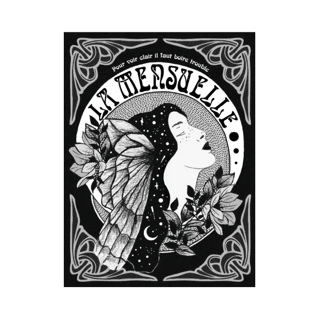 Étiquette de La Mensuelle, absinthe à géométrie variable