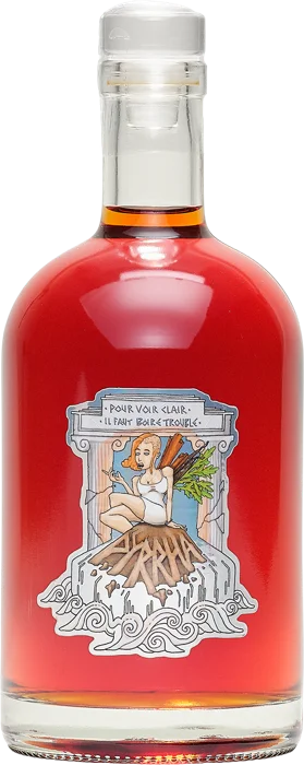 Bouteille de Pyrrha, liqueur de cannelle à la vanille
