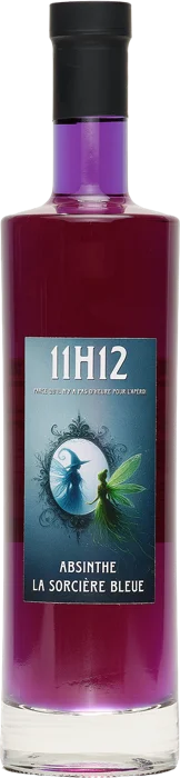 Bouteille de Sorcière bleue, absinthe bleue